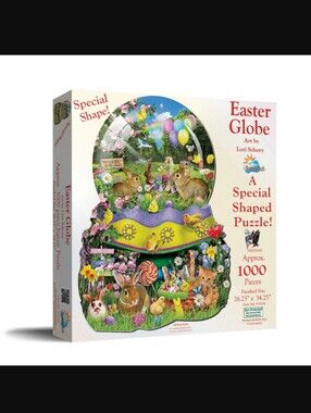 Easter Globe Special Shaped Puzzle Sunsout 1000 Pieces